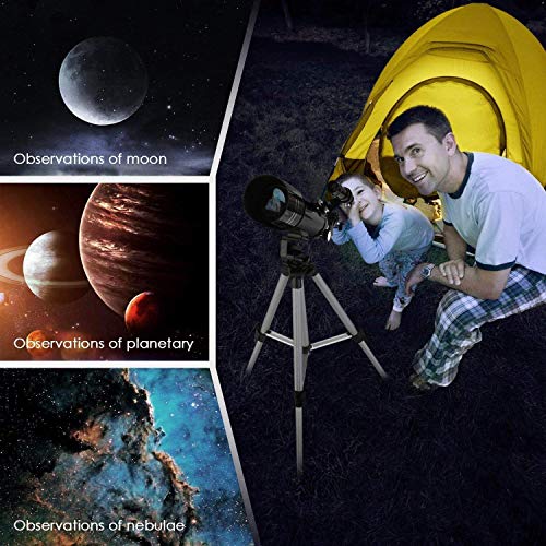 Telescopio Astronómico Refractor 150X con Trípode Portátil miniatura 3