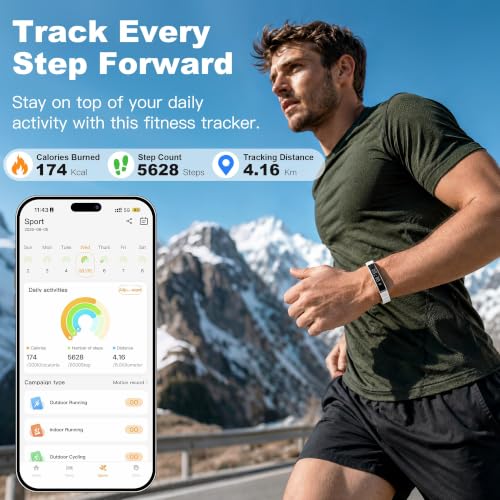 Image of Smart Bracelet for Women, Health Activity Fitness Trackers, 24 /7 Heart Rate