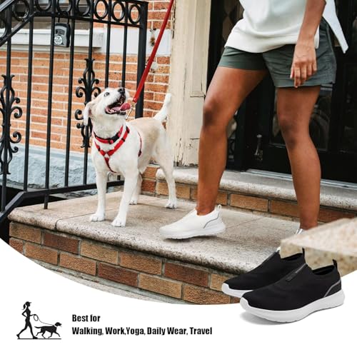 Image of HOBIBEAR Women Walking Shoes | Wide Toe Box | Slip On Sneakers