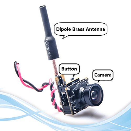 Wolfwhoop WT05 Micro AIO 600TVL Kamera nur 3,4 g 5,8 GHz 25 mW FPV Sender mit Dipol-Messing-Antenne Combo für FPV Quadcopter Drohne