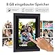 Rollei Smart Frame WiFi 105 in braunen Holz. 10.1 Zoll digitaler Bilderrahmen mit WiFi-Funktion zur Wiedergabe Ihrer Fotos und Videos mit Ton., Farbe:Holz Schwarz