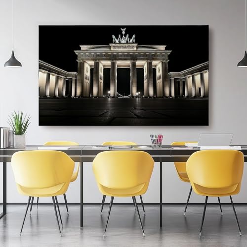 Cuadros Decoracion Salon Fotografía Cuadrado Vista Nocturna Blanco NegroLienzos Decorativos Cuadro Sobre Lienzo Moderno Dormitorio Cocina Pared Imágenes Wall Art Prints Decor Canvas 90 x 60 cm