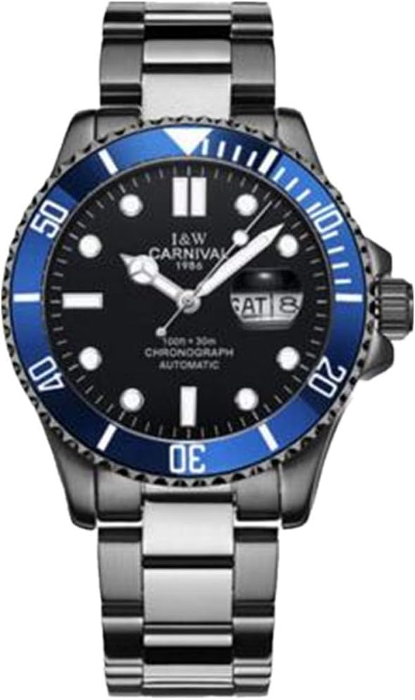 carnival. Men Automatic Watch Date Day 25jewels Rotated case Back Light Luxury Watch