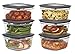 Rubbermaid Premier Food Storage Container, 5 Cup, 6-Pack, Grey