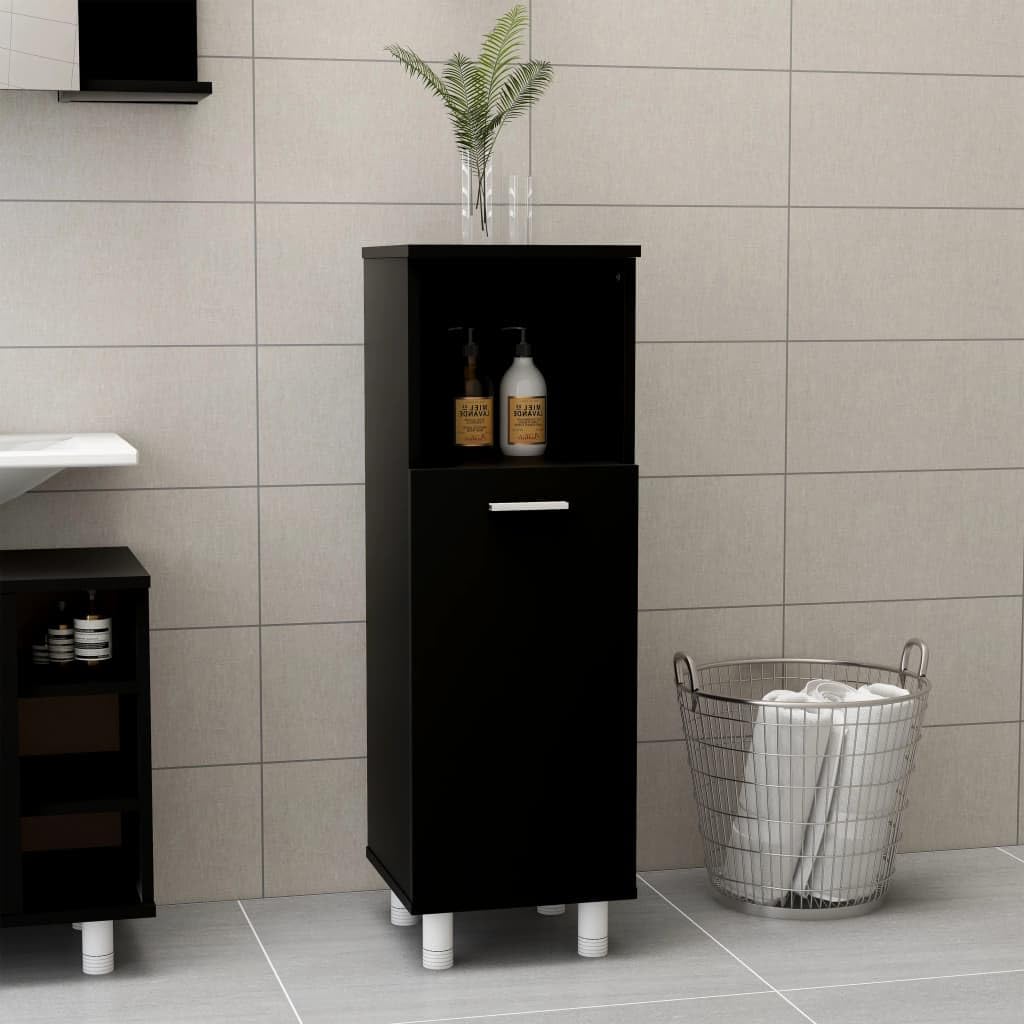 Armario de baño negro para crear un ambiente moderno y ordenado en casa