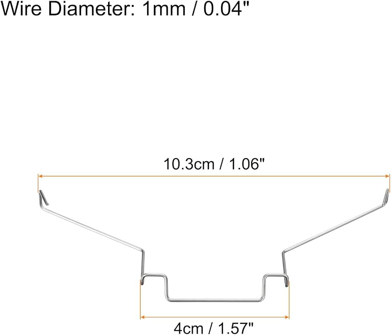 sourcing map 4db CPU hűtőventillátor rögzítő klip, 12cm vezetékes horog PC alaplap radiátor