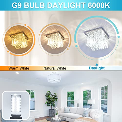 Sailstar 6Pack A15 Led Bulb Warm White 2700K & 8Pack Non-Dimmable G9 Daylight White 6000K #TOP3