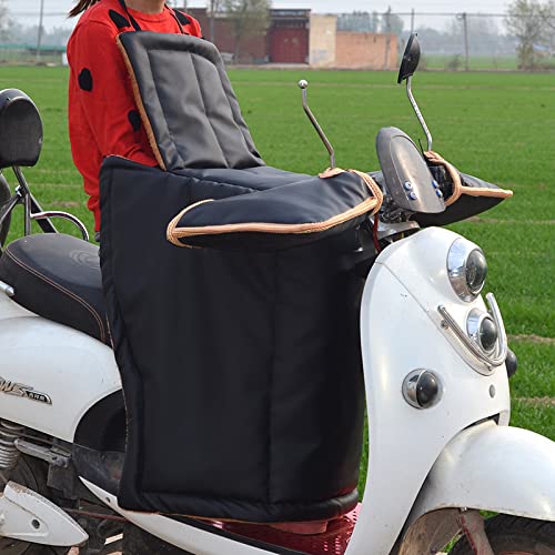 Générique Tablier Scooter, Couvre Jambe Scooter Le Vent du est Un Tram en Hiver for Augmenter la Peau épaisse de Batterie électrique Voiture PU Plus Velvet
