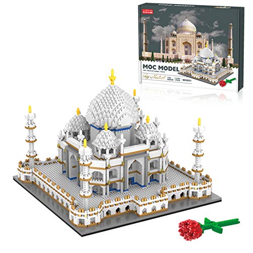 XIANGZI Micro Mini Blocks Taj Mahal Building Blocks 4146 pcs, World Famous Architectural Model,Nano Mini Building Blocks Sets, for Child Construction Educational DIY Toy Gifts.