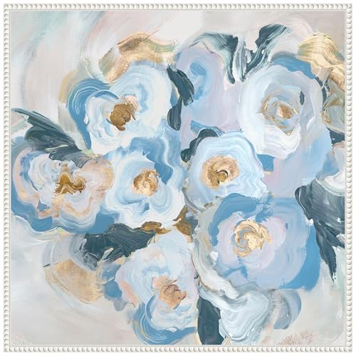 Amanti Art Framed Canvas Wall Art 30x30 Botanical Bliss by