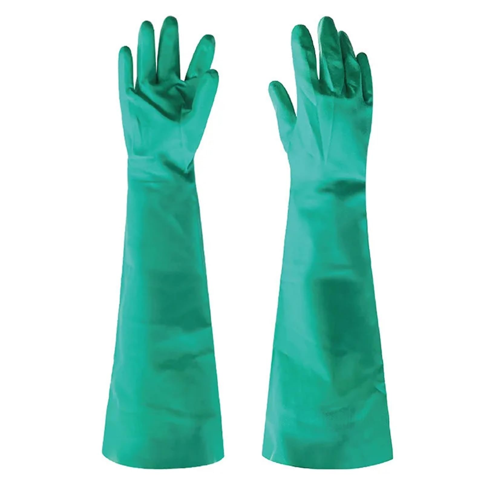 Compatible con guantes industriales de nitrilo de 60 cm de largo, cobertura extendida del antebrazo for aplicaciones de aceite, solventes y limpieza(XL)