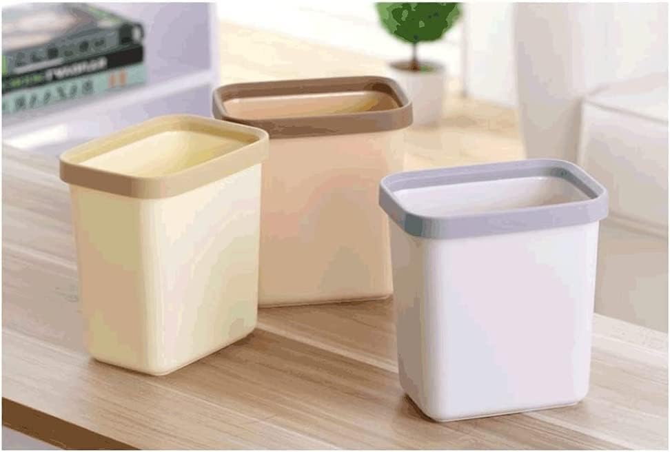 Miniatura 6 de DHAEY Botes de basura para cocina, mini papelera para coche, oficina, cocina, papelera de plástico para mesa auxiliarescritoriomesa, 3 colores para