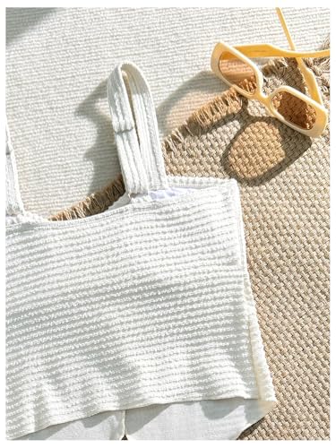 SHENHE Girl's 2 Piece Swimsuits Twist Front Split Textured Bathing Suits Cute Bikini Set4