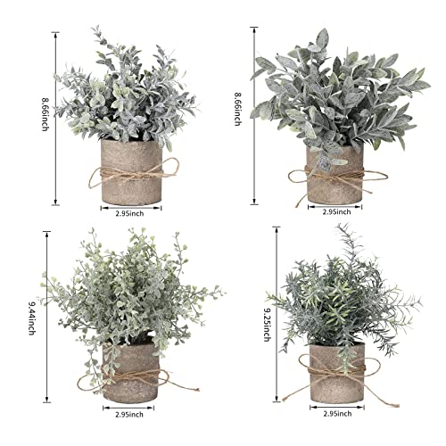 YVONNEYI 4Pcs Artificial Plants Indoor - Image 3