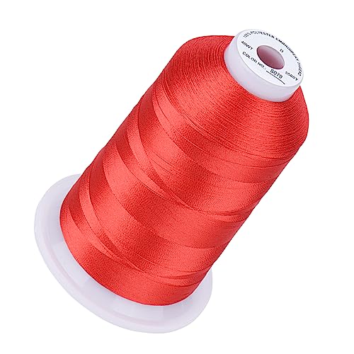 Image of Simthread 5500Yds /5000M 40WT Polyester Embroidery Thread Camation S079 | Large 5000M spool feeds smoothly for home and commercial embroidery machines.