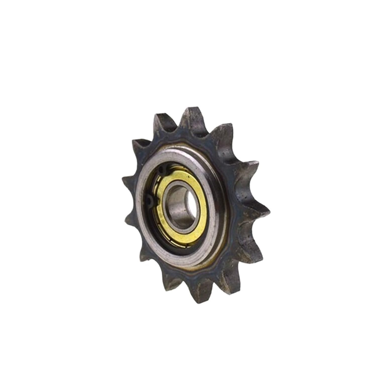 High Precision Motor Spur Gear 12A 11-14 Teeth 75-95mm Out Diameter 12-20mm Inner Hole Standard Steel Driving Wheel Roller Chain Sprocket with Bearing(Single-11Teeth x 75)