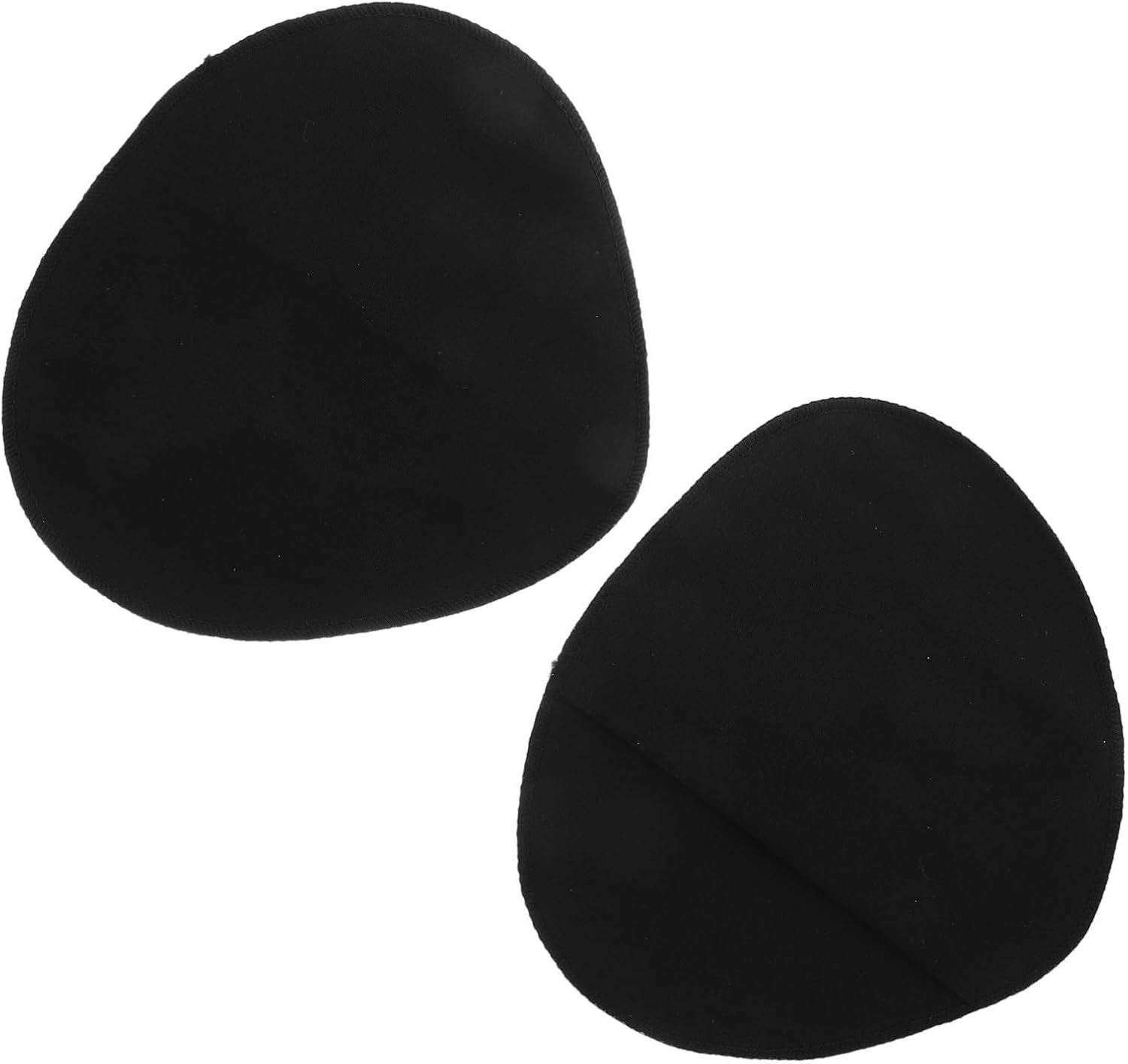 1 Pair Black Equilateral Triangle Prosthetic Breast Covers Cotton Protection Sleeves Breast Form Cover Bags for Post- Use