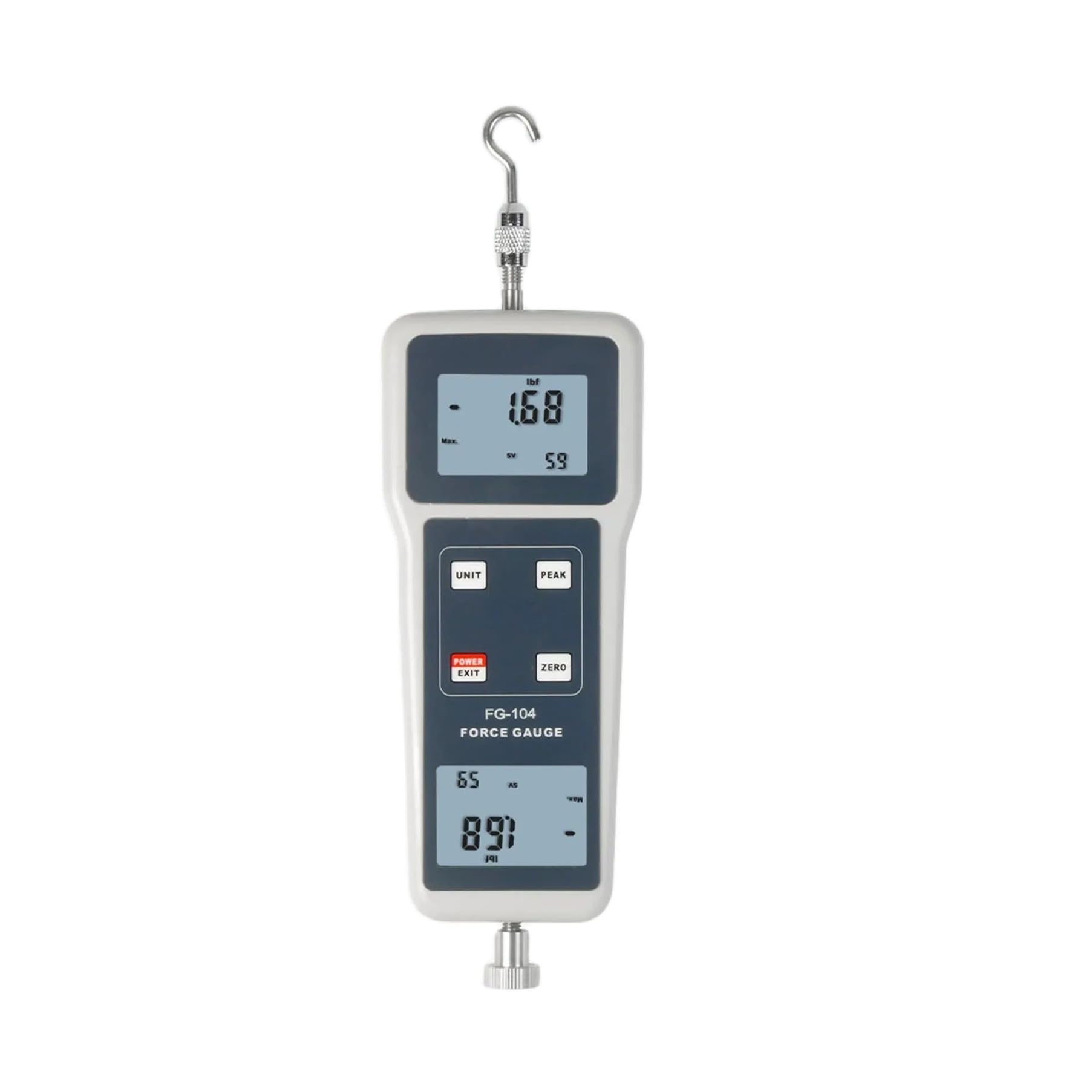 Digital Pull and Push Force Meter FG-104 1K-100K Portable Dynamometer for Lab Tension and Compression Destructive Tests Various Test(FG-104-10K)