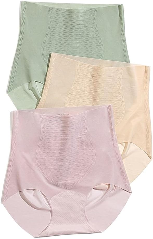 High Waisted Ice Silk Seamless Belly Tightening Underwear, Hip Lifting Exercise Yoga Thin Triangle Pants