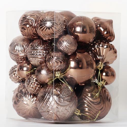 Christmas-Ornaments-Set-with-36pcs-Shatterproof-Christmas-Tree-Decorations-Multi-Size-Christmas-Ball-Ornaments-with-7-Styles-Brown