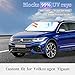 Sun Shade Sunshade for Volkswagen Tiguan 2018-2023 2024 2025 Windshield Cover, 4-Layer Front Window Shade Custom fit Tiguan Sun Visor 240T Retractable Shade Blocks UV Rays Cooler Car Accessories