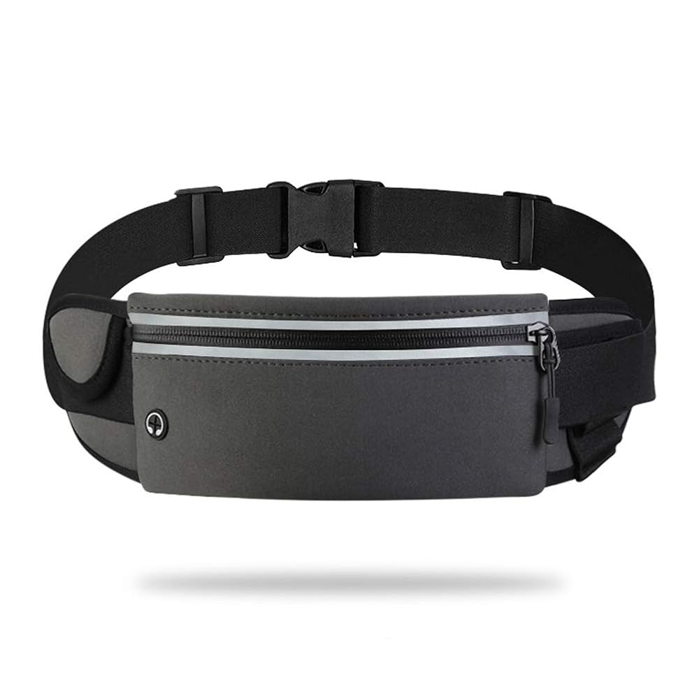 ランニングポーチ マラソンポーチウェストポーチ 薄型散歩 登山防水防汗 ブラック ランニングポーチ マラソンポーチウェストポーチ 薄型散歩 登山防水防