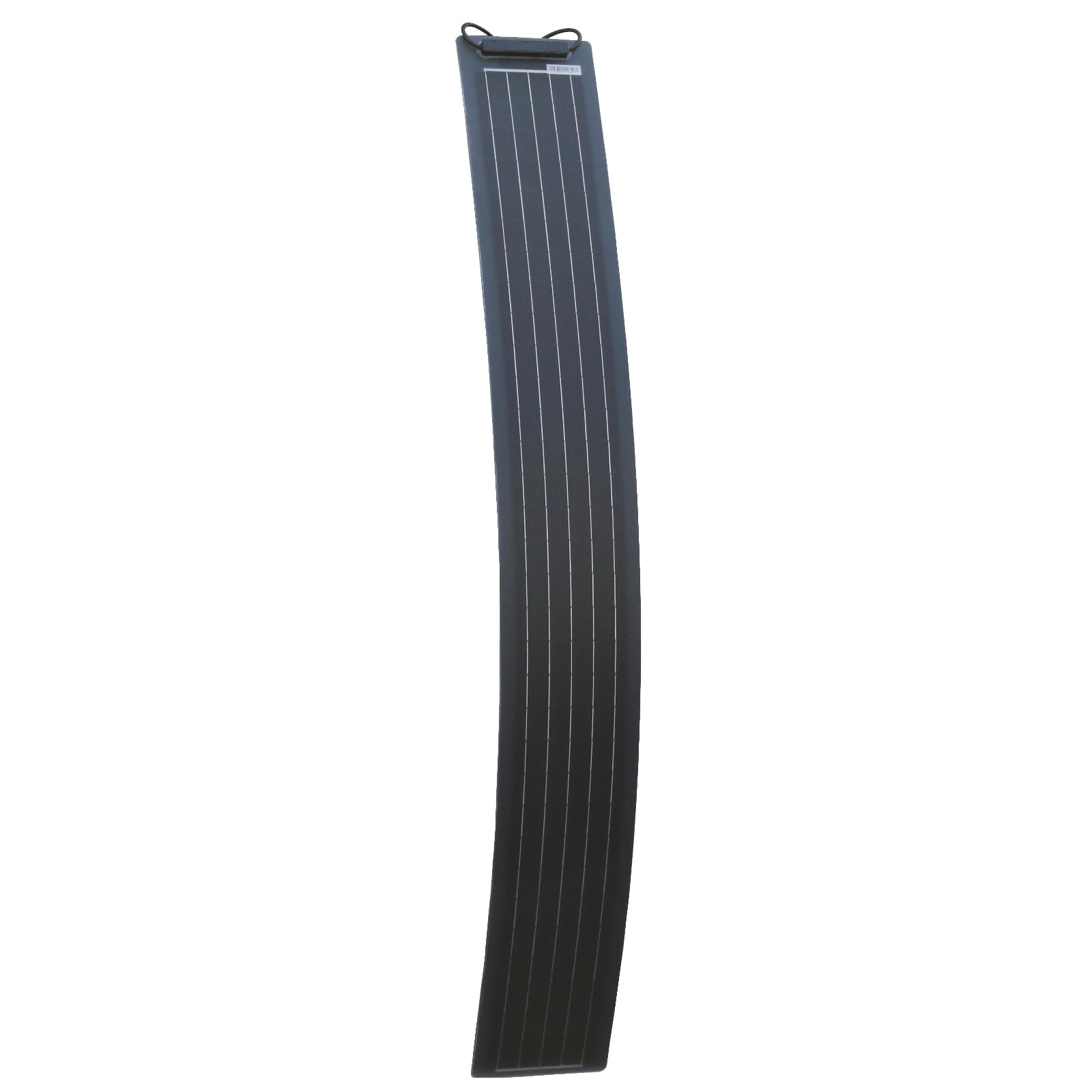 50W Black Ultra-Narrow semi-Flexible fibreglass Solar Panel with Durable ETFE Coating