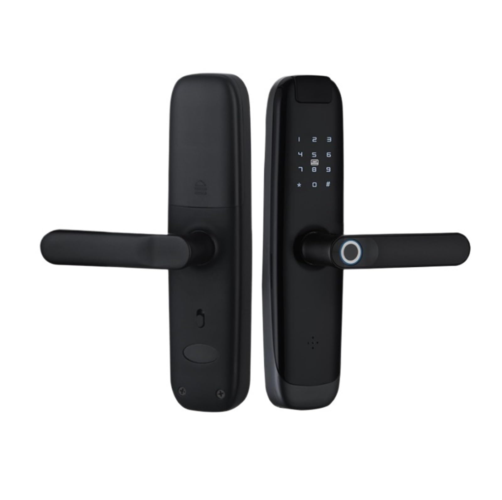 Arunasc Nero Door Locks Fingerprint Smart Door Lock For Front Door Keyless Entry Smart Lock With Handle For Home Indoor And Outdoor Smart(Nero)
