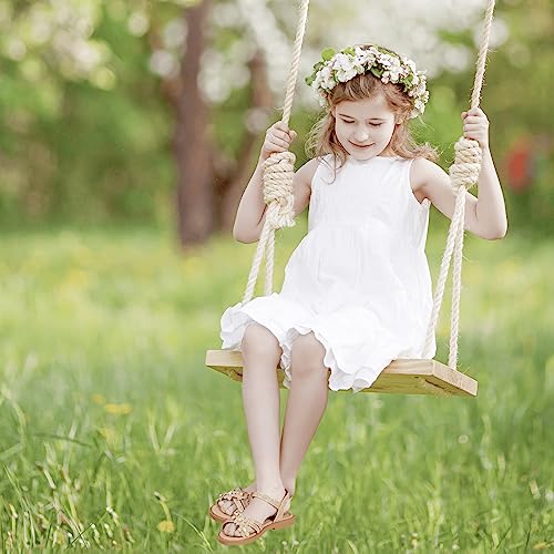 Image of PANDNAINJIA Girls Sandals Open Toe Toddler Kids Dress Summer Shoes