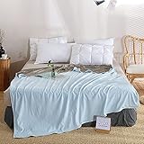 Grounding EMF Blanket Pure Silver with Organic Radiation Block Light Blue 59x85inch