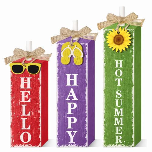 Rustic Table Decor Block Signs