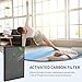 Slirceods PH950&AMB1 Filter Replacement for Air Purifier Compatible with Turonic PH950 and Extract-All AMB1 Air Purifiers（2 Air Filter+2 Carbon filter)