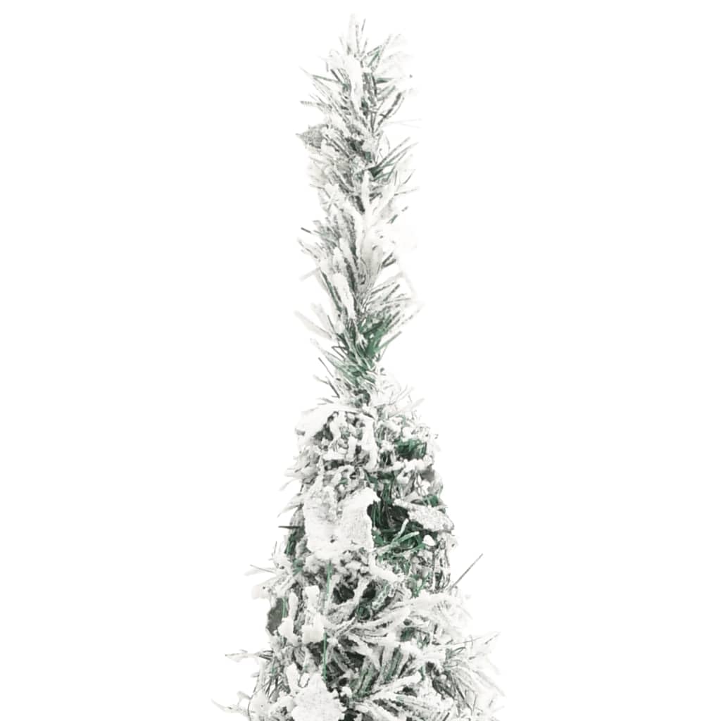 vidaXL Árbol de Navidad Artificial desplegable con Nieve 50 LED 120 cm