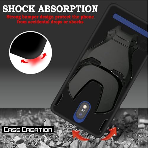Image of COVERLY Official 3D Touch Feel Trending Avengers Logo Mask Soft Rugged Grip Silicone Iron Man Super Power Cartoon Movie Engraved Silicone Matte Back Cover for Jio Phone Next (2019) -HD Black Avenger