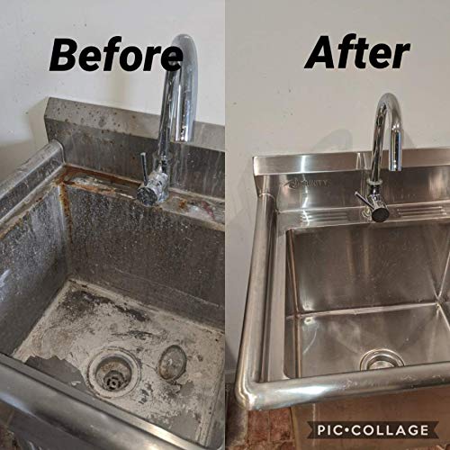 Clean My Steel Stainless Steel Cleaner And Rust Remover Restores Stainless Steel To Its Original Look Fast Acting And Easy To Use (8.5 Oz) #TOP5