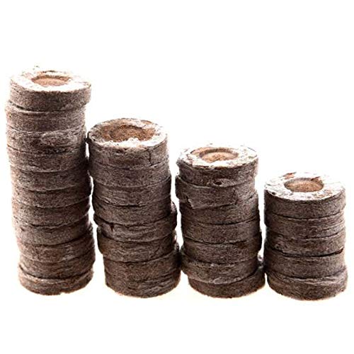 HH-TANNI, 100Pcs Professional Peat Pellets Plant Starting Soil Block Jiffy Seedling Plugs Environmental Garden Nursery
