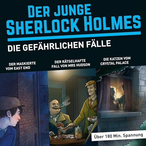 Diseño de la portada del título Der junge Sherlock Holmes, Die gef&auml;hrlichen F&auml;lle (Themen-Box)