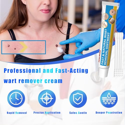Image of HEALMUSZ Wart Remover Cream, Fast Acting Gel Wart Remover Freeze Off Ointment for Warts, Plantar Warts, Common Warts, Flat Warts, Corns, Calluses- All Skin Type