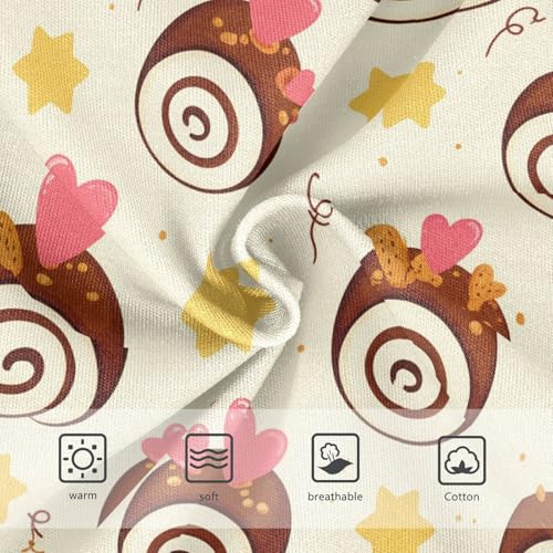 Dessert Swiss Roll Star Yellow Toddler Girls's Underwear 2T 23021963