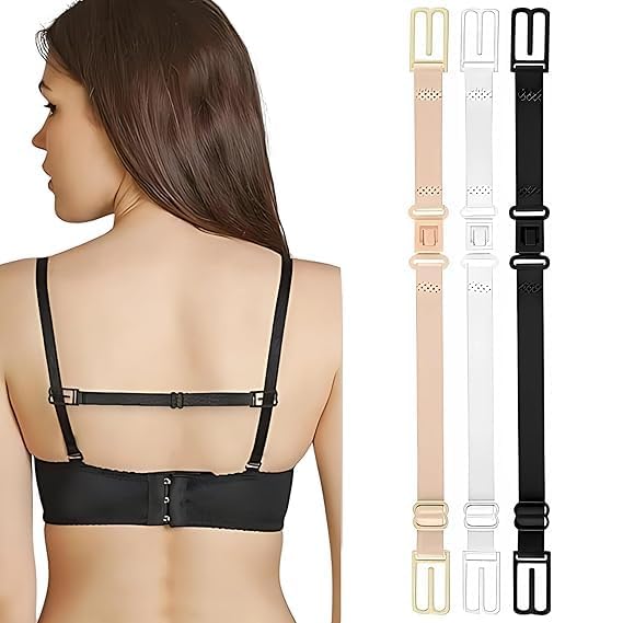 Bra Strap Extenders, Adjustable Length, 3 PSC (Multi Color), Skin-Friendly Fabric, Soft and Comfortable-image-14