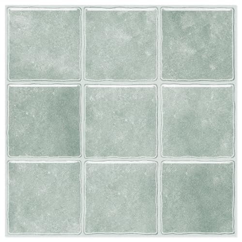 Zongnix Zellige Look Slate Blue Peel and Stick