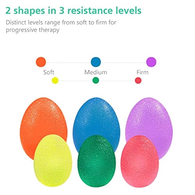 Healifty 6 Pack Hand Therapy Balls Grip Exercise Balls for Hand Therapy Exercise