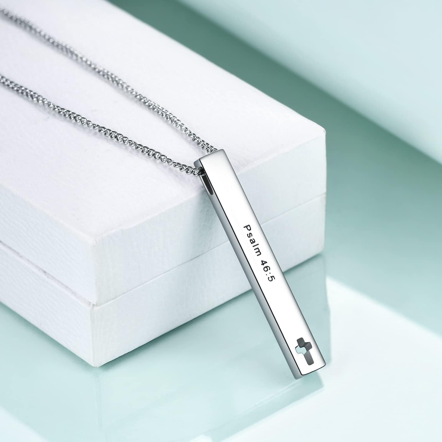 Rnivida Christian Bible Verse Bar Necklaces for Women, Religious Faith Inspirational Birthday Jewelry Gift - Image 5