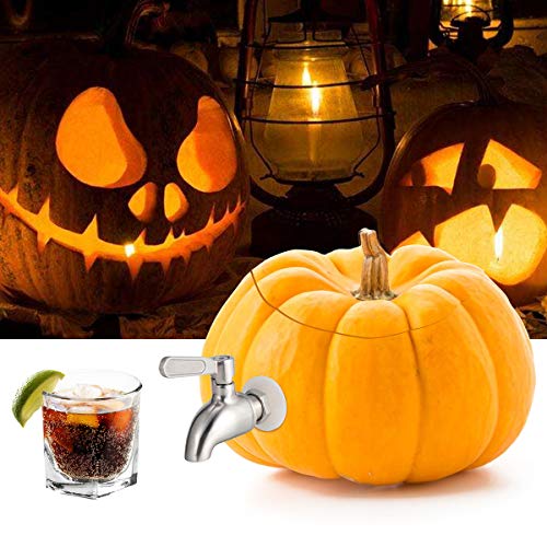 Stainless Steel Watermelon Keg Tap Kit - [Leakproof] [NO Clog] Pumpkin Fruit Keg Tapping with Coring Tool, [Adjust Shank] DIY Watermelon Spigot for Cocktail Party-Tea Drink Dispenser Spout - Thumbnail 7