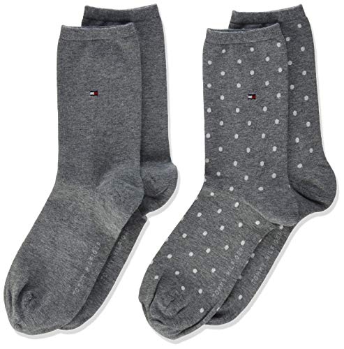 Preisvergleich Produktbild Tommy Hilfiger Damen Socken, middle grey melange, 39-42, 2er Pack