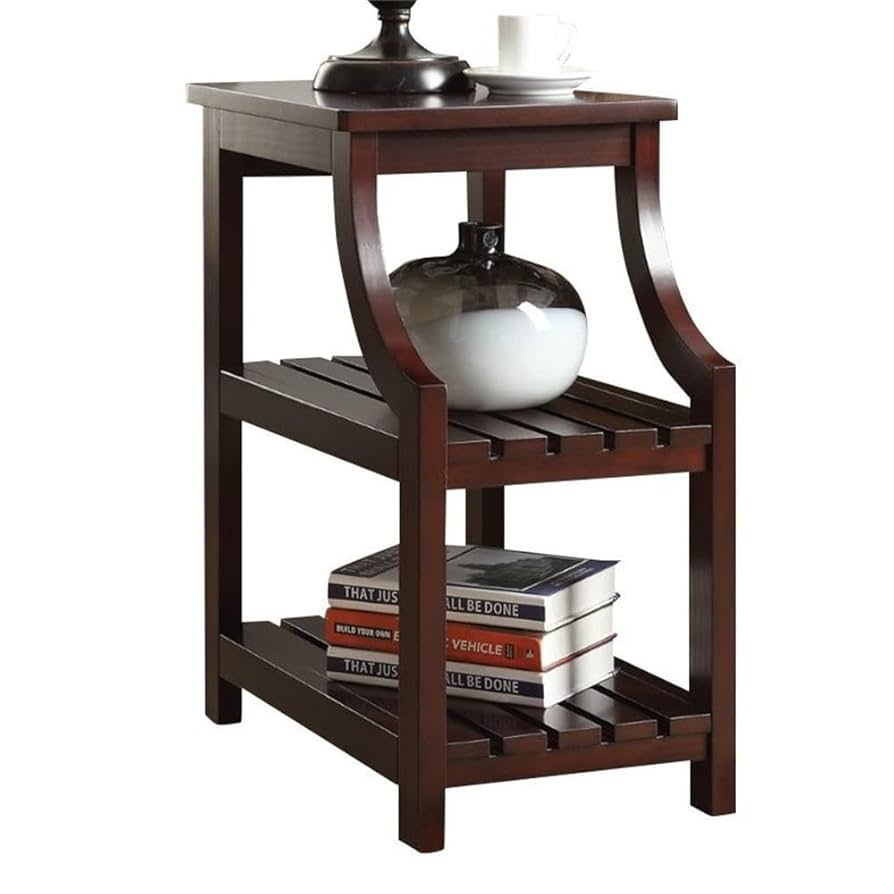 Amazon.com: Acme Wasaki 2-Shelf Wooden End Table in Espresso