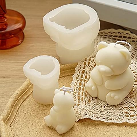 Moule à Bougie Silicone Hilai 3D Ours Cover