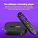 Roku Ultra Ultimate Streaming Player, 4K Streaming Device for TV, Dolby Vision & Atmos, HDR10+, Rechargeable Voice Remote Pro, Bluetooth & Wi-Fi 6, Backlit Buttons, with USB Extension Cord and HDMI