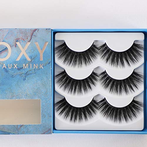 FOXY 3D Lashes Fluffy Thick False Eyelash Pack Handmade Eyelashes Faux Mink