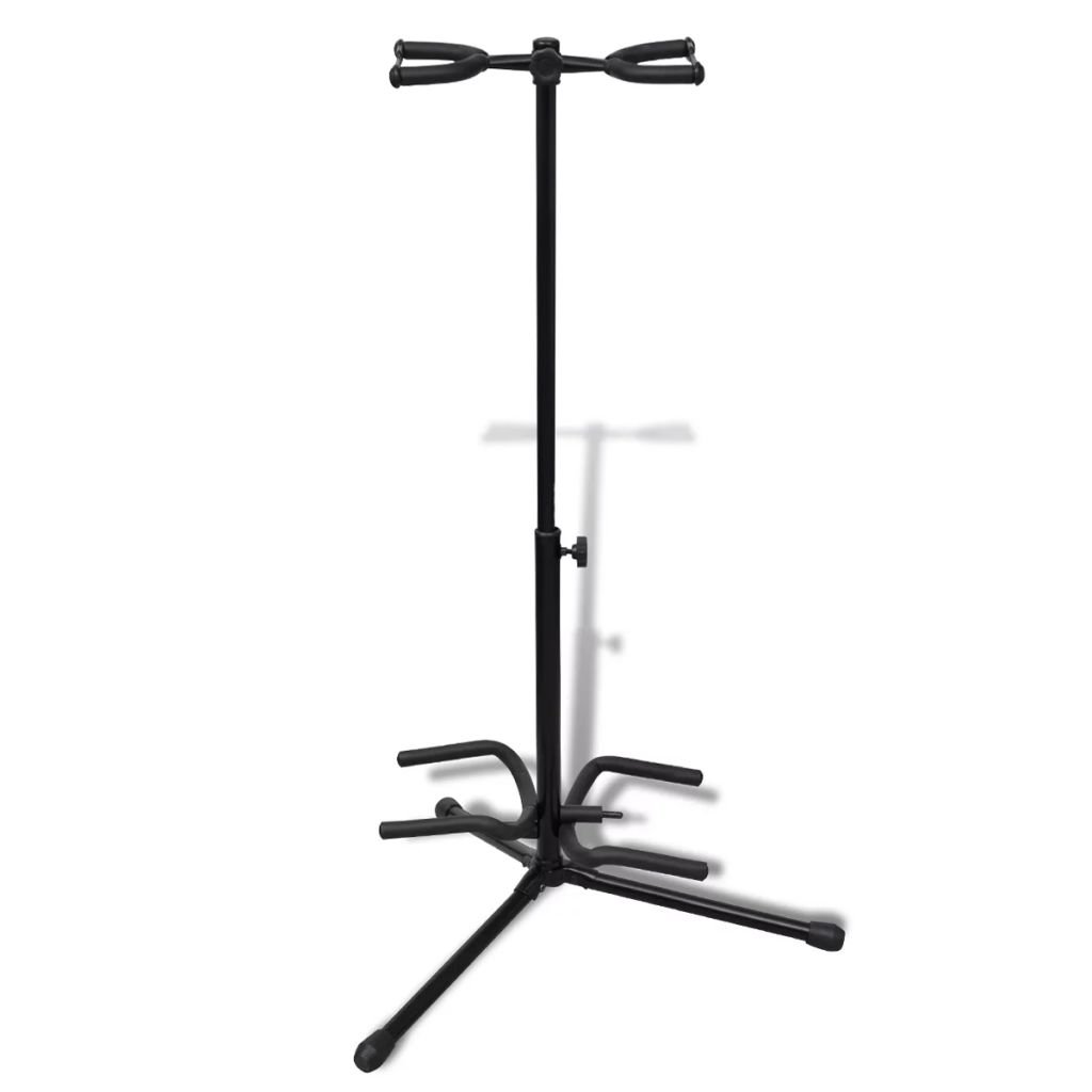 Brokky Postazione per Chitarra Regolabile e Pieghevole|Supporto per Chitarra da Terra Strumenti Stand per Chitarra Universale per Chitarra Classica Acustica Elettrica Ukulele Appoggio Chitarra Pieghev